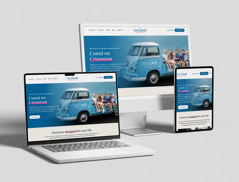 D.E. Cressman — stationery and brand applications