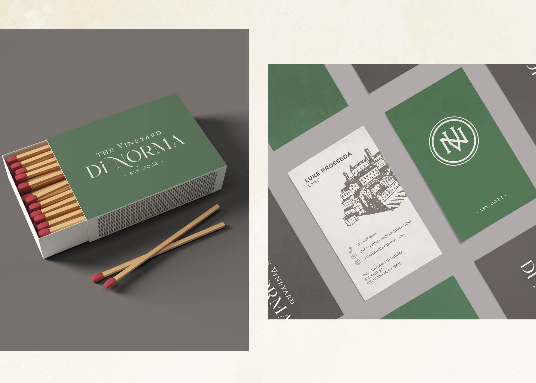 The Vineyard Di Norma — brand application